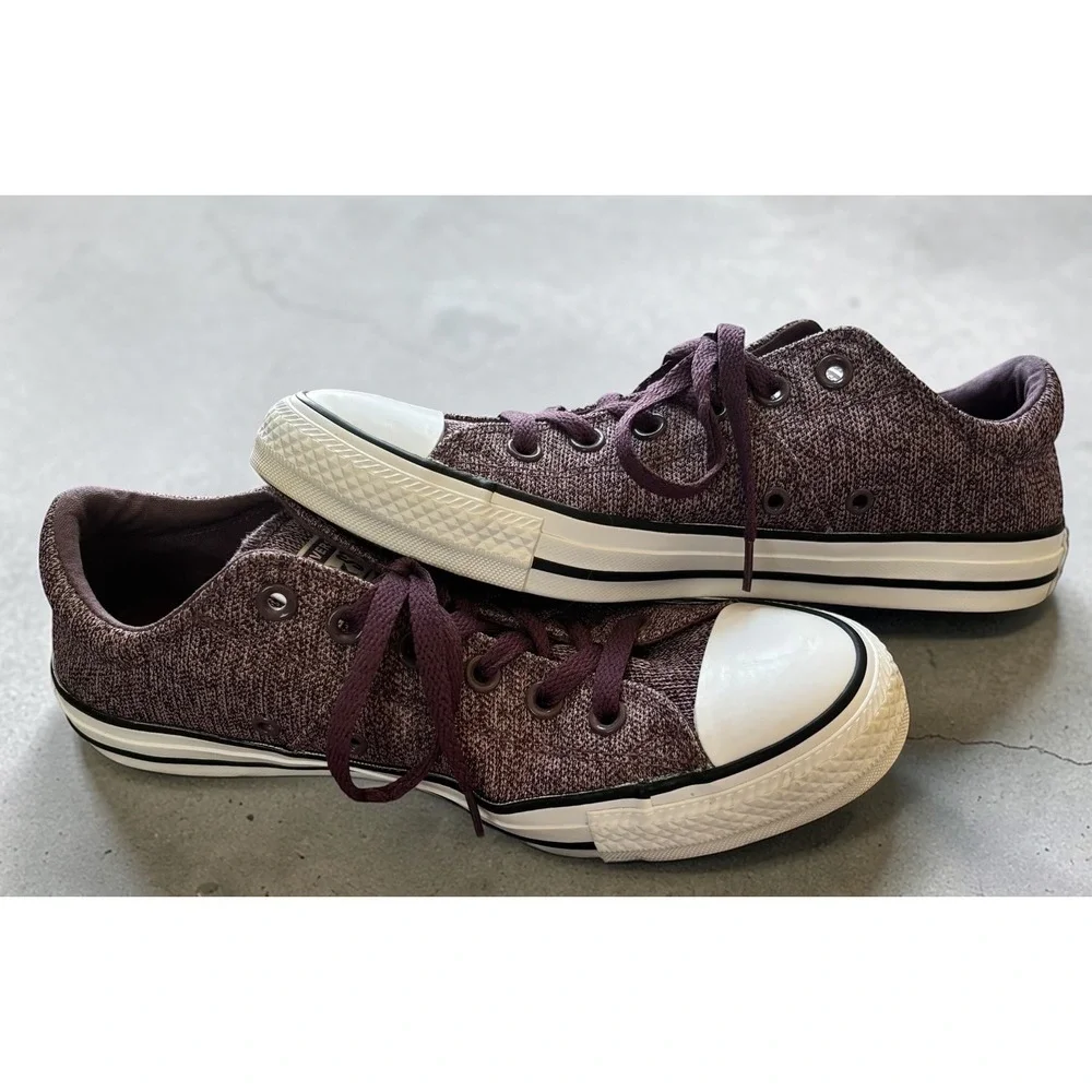 Converse 561764F Chuck Taylor All Star‎ Low Purple Knit Sneakers Womens 9 - Picture 4 of 9